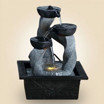 SS2185001A Polyresin tabletop fountain-Electrical L21cm xW18.3cm H27cm