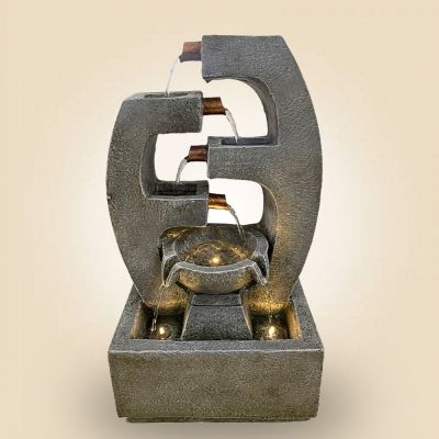 SS3220152 Polyresin water fountain L27.5cm xW18cm H47.5cm
