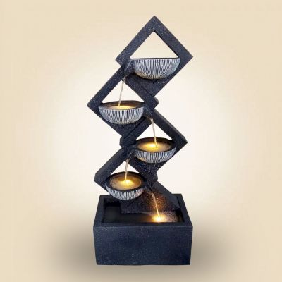 SS3220607 Polyresin water fountain L40cm xW24.5cm H97cm