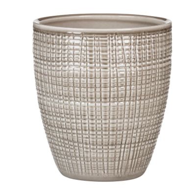 68179 667/15 Orchid pot Glass Taupe