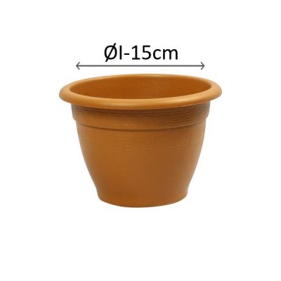 TC000009-100 CAMPANA POT 18cm Terracotta