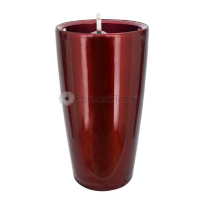 HG-3302 WINE RED 39.5*75CM PLASTIC POT