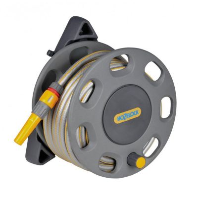 HOZELOCK 2420-7930-S WALL MOUNTED HOSE REEL SET WITH 30M ULTRAMAX HOSE