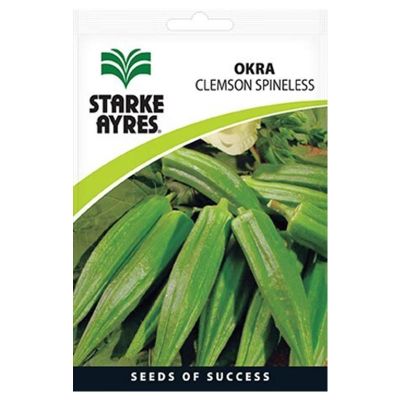 V2210 OKRA CLEMSON SPINELESS Vegetable Seeds