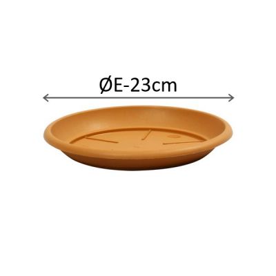 STS00023-100 SIENA SAUCERS 23cm Terracotta
