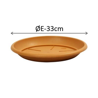 STS00033-100 SIENA SAUCERS 33cm Terracotta