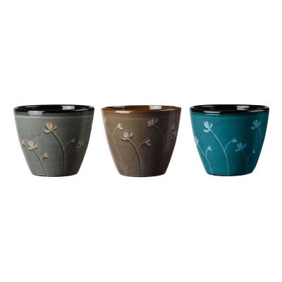 DEROMA VASO PRIMROSES MIX COL 34CM (Ø34xH27cm-7.6kg)